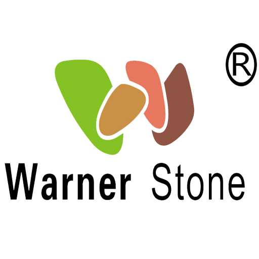 Warner Stone logo made of colorful interlocked stone shapes, representing our high-quality quartz stone products